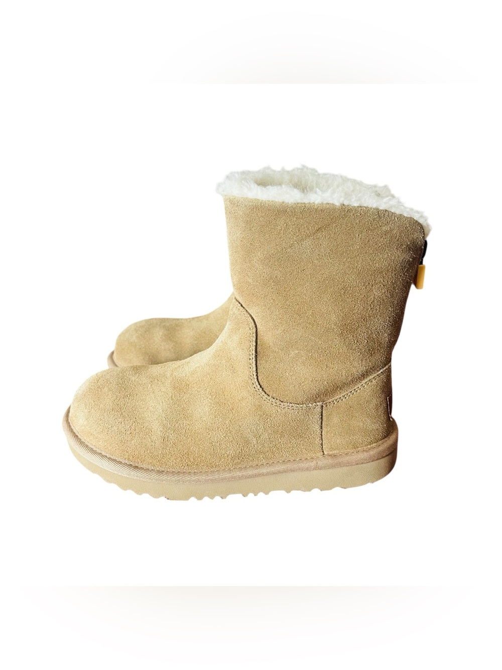 UGG Kids Zip It Suede Shearling-Lined  Boots